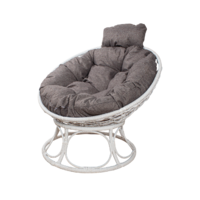 M-Group Папасан Home мини / 12870109 (белый ротанг/пепел подушка) Image #1