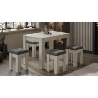 Трия Ганновер ГН №2 (дуб крафт белый/микровелюр Linea Grande 83/Connect 83 серый) Image #3