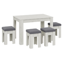 Трия Ганновер ГН №2 (дуб крафт белый/микровелюр Linea Grande 83/Connect 83 серый)