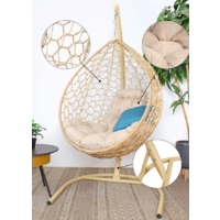 M-Group Капля Home / 11830501 (бежевый ротанг/лен подушка) Image #3