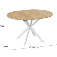 Трия Мэдисон раздвижной тип 1 (белый муар/дуб крафт золотой) Image #2