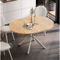 Трия Мэдисон раздвижной тип 1 (белый муар/дуб крафт золотой) Image #8