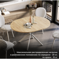 Трия Мэдисон раздвижной тип 1 (белый муар/дуб крафт золотой) Image #13