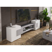 Woodville ТВ Лисмор 563524 (белый/бетон светлый) Image #2