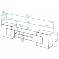 Woodville ТВ Лисмор 563524 (белый/бетон светлый) Image #3