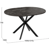 Трия Мэдисон раздвижной тип 1 (черный муар/ателье темный) Image #3