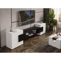 Woodville ТВ Лисмор 563526 (белый/черный глянец) Image #2