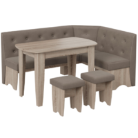 Трия Барселона (дуб сонома трюфель/микровелюр Duna Stone)