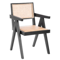 TetChair Loki дерево вяз/ротанг (2шт, черный) Image #2