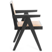 TetChair Loki дерево вяз/ротанг (2шт, черный) Image #4