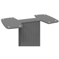 Трия Хилтон раздвижной Тип 1 (графит матовый/стекло матовое серое) Image #7