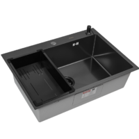 ARFEKA ECO AR мойка 700*500, коландер G, дозатор BLACK DECOR MILLET Image #1