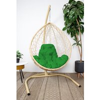 M-Group Капля / 11020504 (бежевый ротанг/зеленая подушка) Image #2