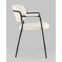 Stool Group Кэрол / FDC9005 DC2635-1A white (букле белый/черные ножки) Image #9
