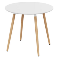 Трия Оливия Тип 1 / Б-370 (белый матовый/металл белый/натуральное дерево)