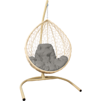 M-Group Капля / 11020509 (бежевый ротанг/серая подушка)