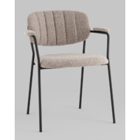 Stool Group Кэрол / FDC9005 DC2635-4A grey (букле серый/черные ножки) Image #2