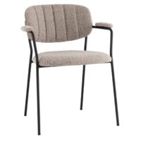 Stool Group Кэрол / FDC9005 DC2635-4A grey (букле серый/черные ножки)