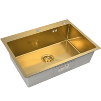 ARFEKA ECO AR мойка 700*500, коландер G, дозатор GOLD DECOR Image #2