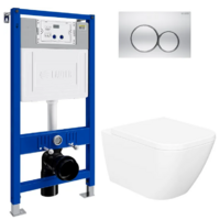 Lauter Nuremberg 21811 + 21901002 (белый, с кнопкой смыва 219703E сатин) Image #1