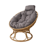 M-Group Папасан Home мини / 12870509 (бежевый ротанг/пепел подушка) Image #1