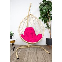 M-Group Капля / 11020508 (бежевый ротанг/розовая подушка) Image #2