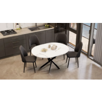 Трия Дуглас тип 1 (черный муар/стекло матовое белый мрамор) Image #3