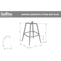 Sheffilton SHT-ST35/S148 (кофейный ликер/черный муар/золото микровелюр/металл) Image #9