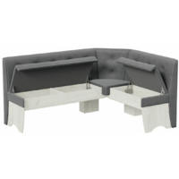 Трия Барселона (дуб крафт белый/микровелюр Duna Steel) Image #2