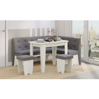 Трия Барселона (дуб крафт белый/микровелюр Duna Steel) Image #13