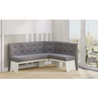 Трия Барселона (дуб крафт белый/микровелюр Duna Steel) Image #5