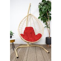 M-Group Капля / 11020506 (бежевый ротанг/красная подушка) Image #2