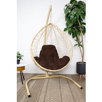 M-Group Капля / 11020505 (бежевый ротанг/коричневая подушка) Image #2