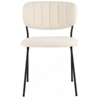 Stool Group Кэрол без подлокотников / FDC9003 DC2635-1A (букле белый/черные ножки) Image #7