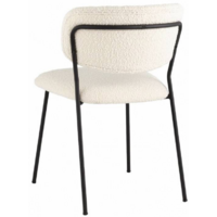 Stool Group Кэрол без подлокотников / FDC9003 DC2635-1A (букле белый/черные ножки) Image #5