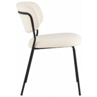 Stool Group Кэрол без подлокотников / FDC9003 DC2635-1A (букле белый/черные ножки) Image #2