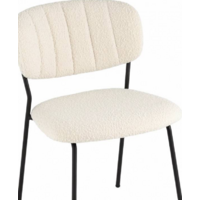 Stool Group Кэрол без подлокотников / FDC9003 DC2635-1A (букле белый/черные ножки) Image #3
