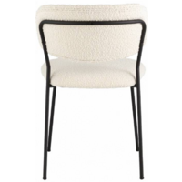 Stool Group Кэрол без подлокотников / FDC9003 DC2635-1A (букле белый/черные ножки) Image #6