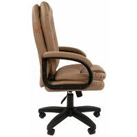 CHAIRMAN 668LT N (черный пластик/экопремиум бежевый) Image #3