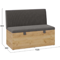 Трия Мальта прямая (дуб крафт золотой/ателье темное) Image #3