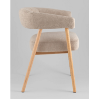 Stool Group Zubo / DM4729-1 OTE-Q-120 Flaxen (с деревянными ножками, бежевый) Image #4
