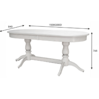 Мебелик Тарун 3 (белый/серебристый) Image #5