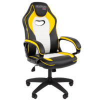 CHAIRMAN Game 16 экокожа (черный/желтый/белый) Image #1