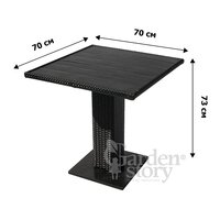 Garden Story Парис мини / GS013/GS016 (черный/ротанг черный) Image #5