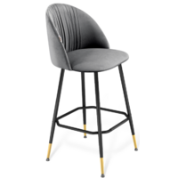 Sheffilton SHT-ST35-1/S148 (угольно-серый/черный муар/золото микровелюр/металл) Image #1