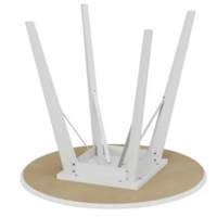 Трия Колумбия Тип 1 / Б-271 (белый матовый/металл белый/белый матовый) Image #13