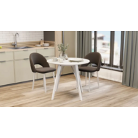 Трия Колумбия Тип 1 / Б-271 (белый матовый/металл белый/белый матовый) Image #7