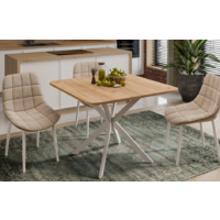 Трия Лиссабон тип 1 (белый муар/дуб крафт золотой) Image #11