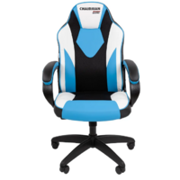 CHAIRMAN Game 17 экокожа (черный/голубой/белый) Image #3