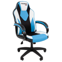 CHAIRMAN Game 17 экокожа (черный/голубой/белый)